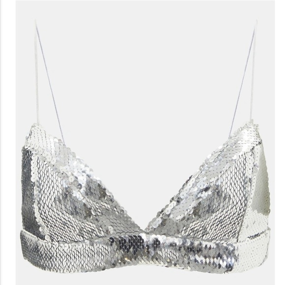 Alex Perry Tops - Sequin-embellished bra top